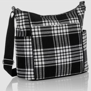 Thirty-One Casual Carry-All Crossbody Bag, Perfectly Plaid